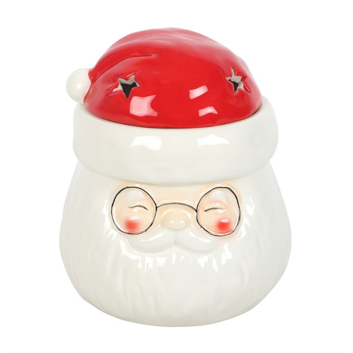*Santa Claus Shaped Ceramic Oil Burner and Wax Warmer (12/24)