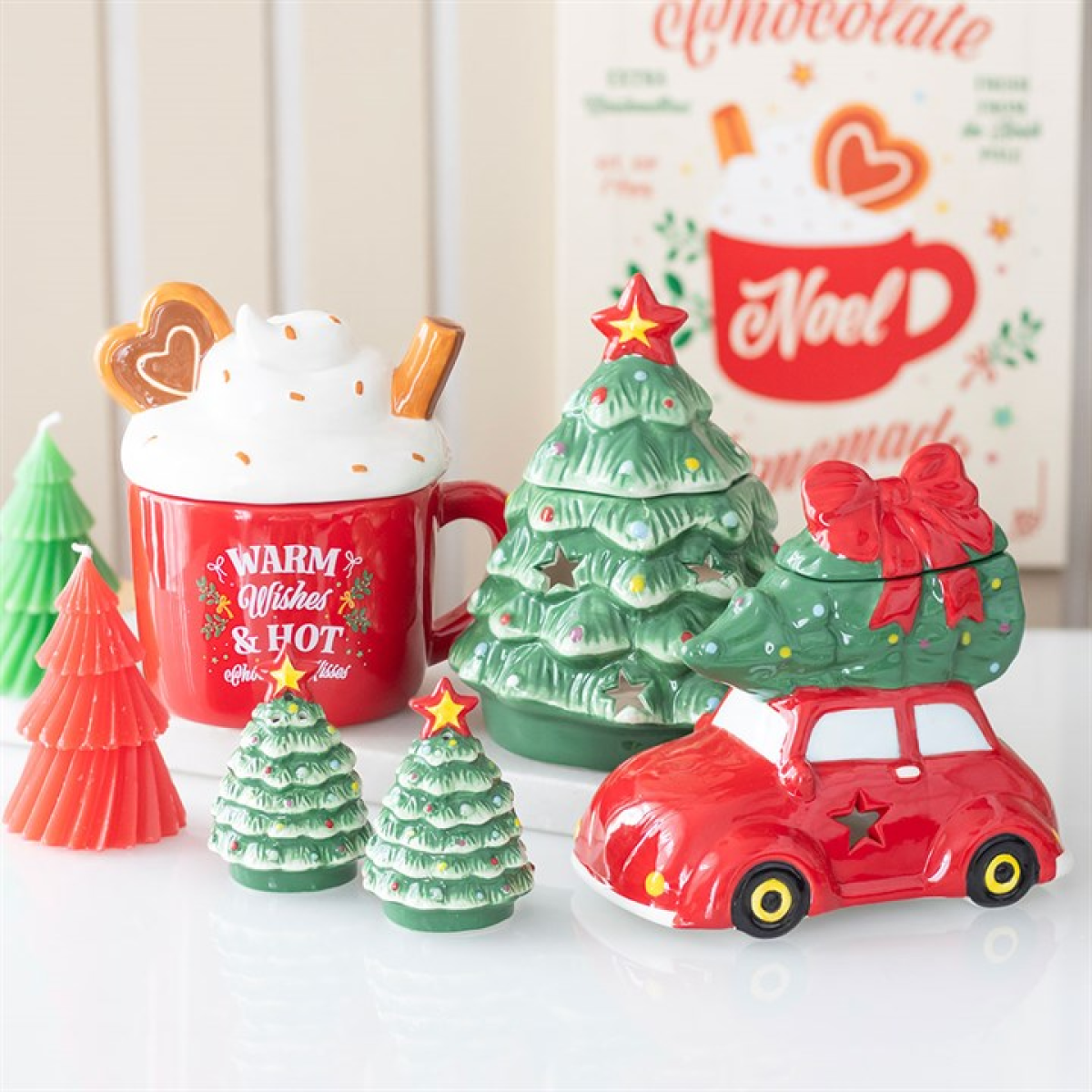*Nostalgic Christmas Tree Shaped Ceramic Oil Burner (12/24)