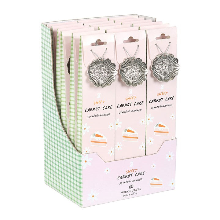 Set of 18 Carrot Cake Incense Stick Gift Sets in Display