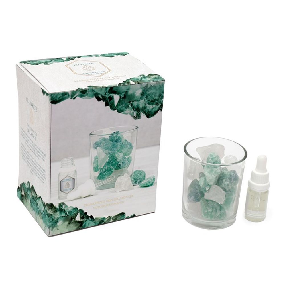 280g Green Fluorite Crystal Oil Diffuser