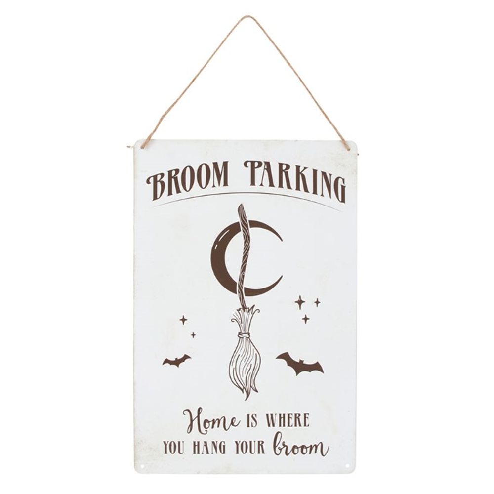 Broom Parking Metal Sign