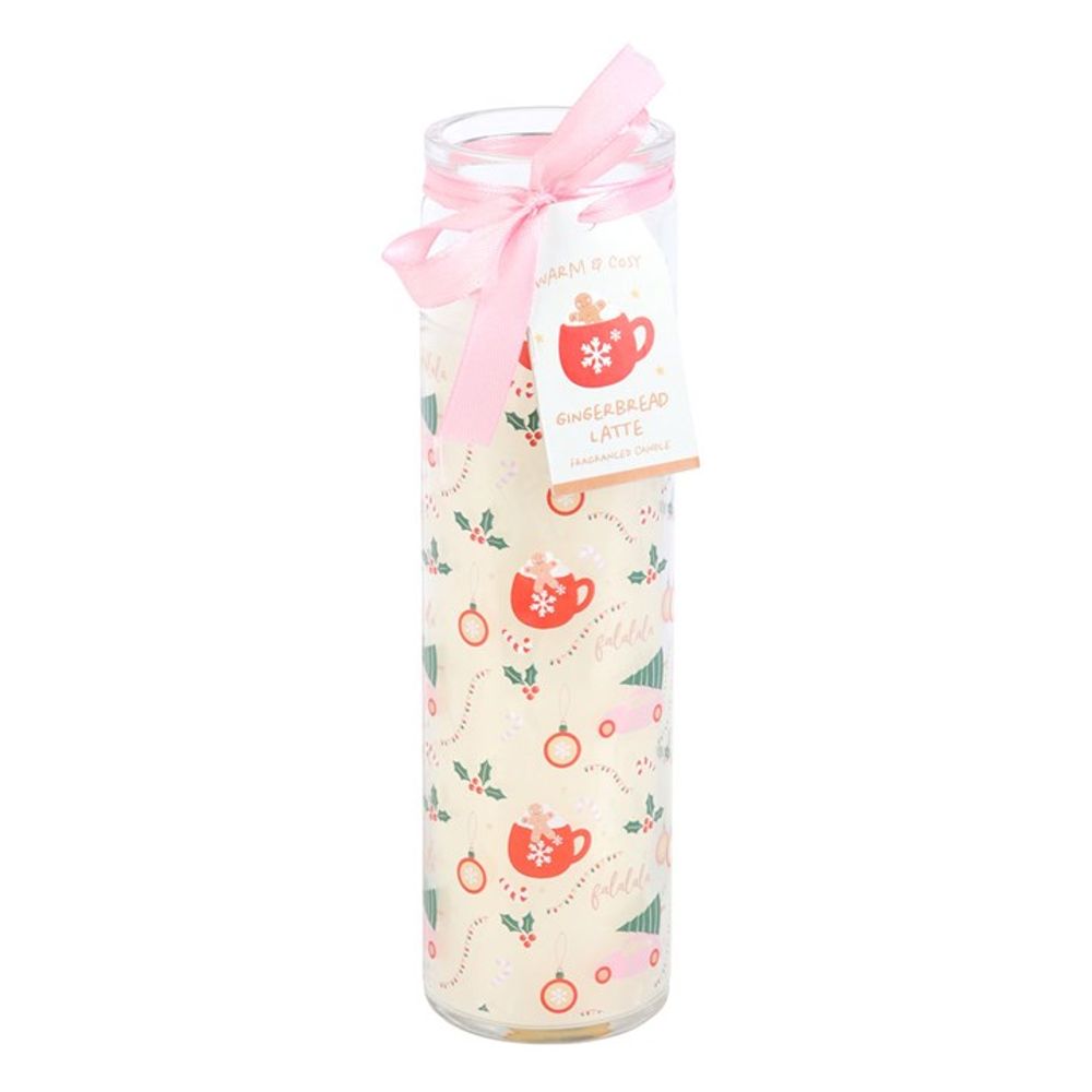 Sugarplum Fun Christmas Print Tube Candle