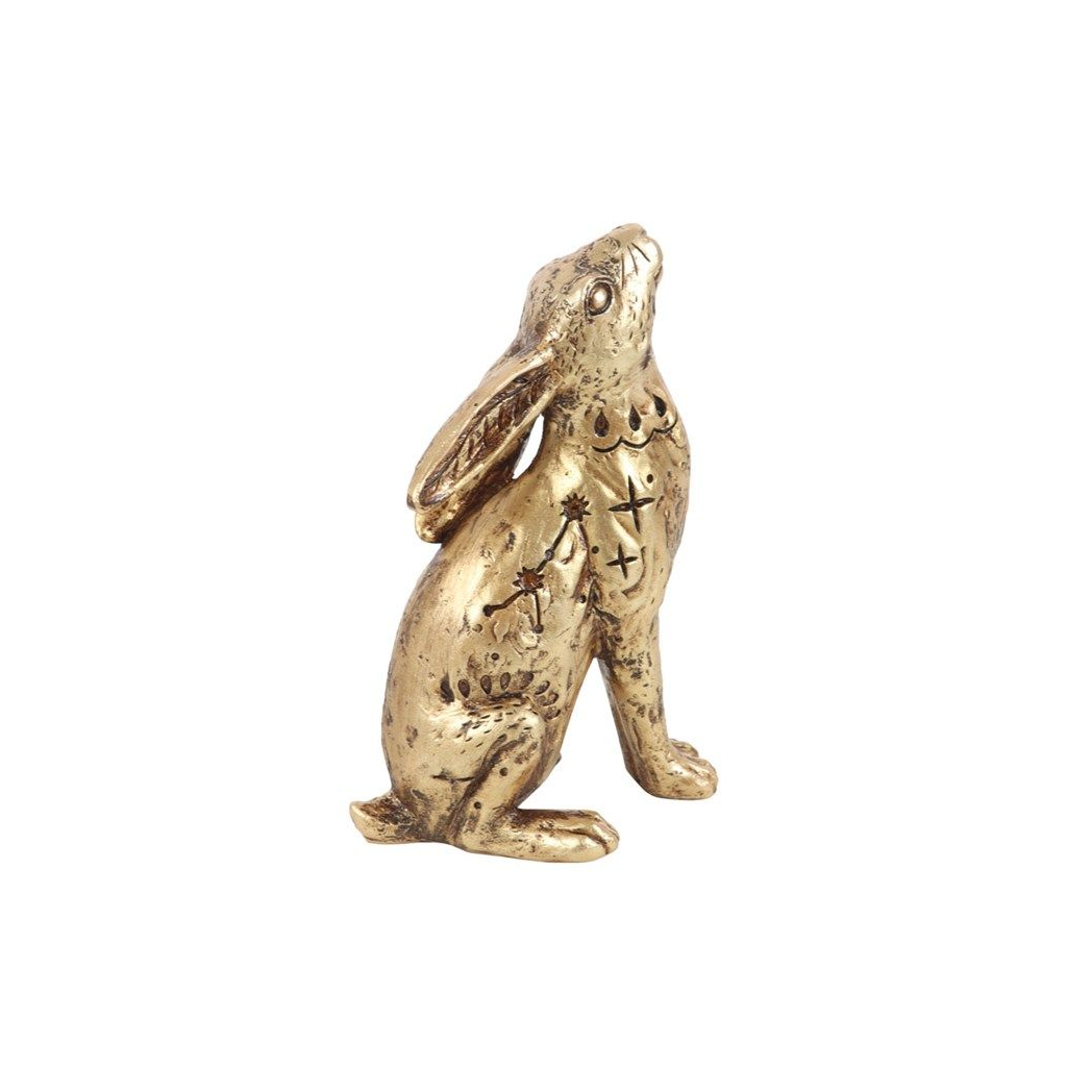 13cm Resin Midnight Hare Ornament