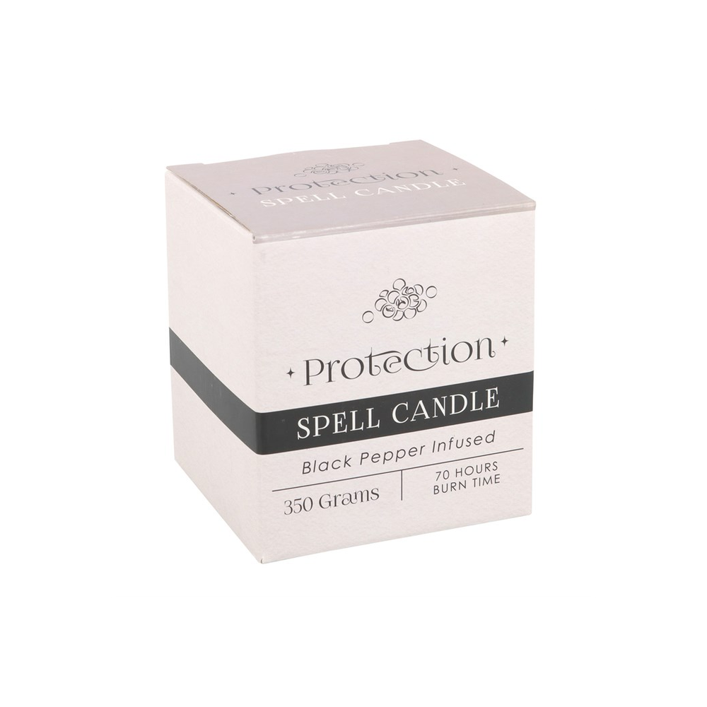 Black Pepper Infused Protection Spell Candle